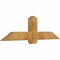 Ekena Millwork Eugene Rough Sawn Timber Gable Bracket, Western Red Cedar, 60"W x 17"H x 4"D x 6"F, 7/12 Pitch GBW060X17X0406EUG00RWR - alternate 3